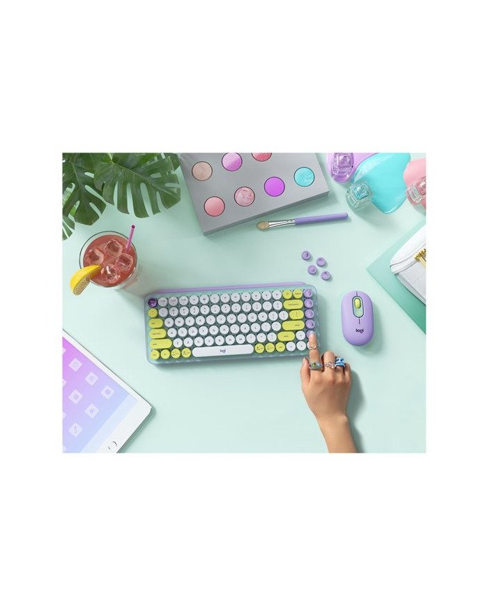 Logitech POP  Mouse  compact  optical  4 buttons  wireless  Blue