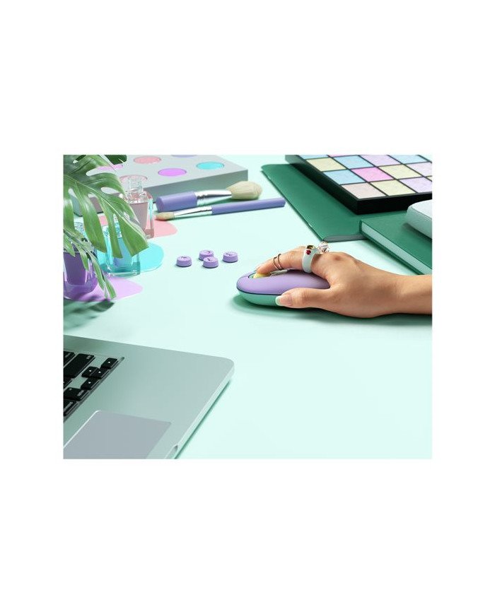 Logitech POP  Mouse  compact  optical  4 buttons  wireless  Blue