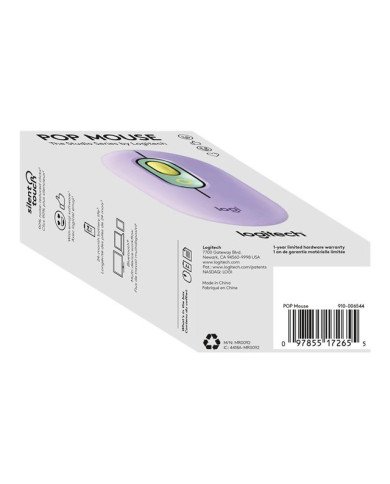 Logitech POP  Mouse  compact  optical  4 buttons  wireless  Blue