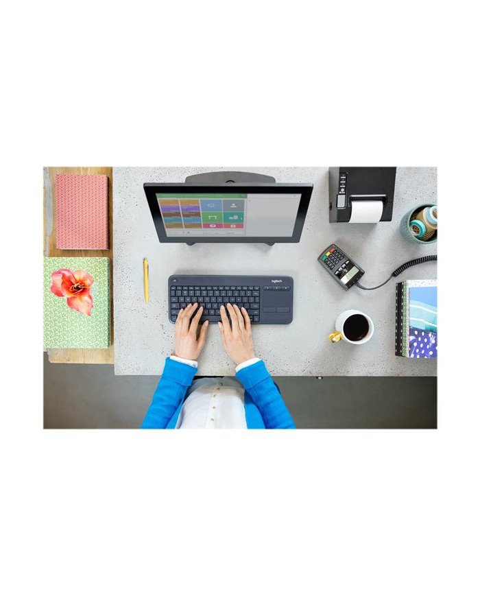 Teclado Logitech Wireless Touch Keyboard K400 Plus  Keyboard  with touchpad