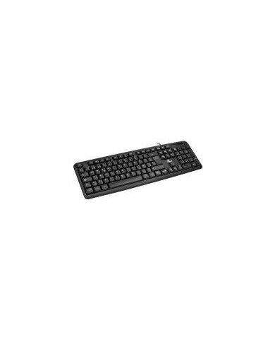 Teclado Xtech  Keyboard  Wired  Spanish  USB  Black  Standard XTK092S