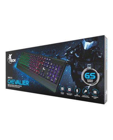 Teclado Xtech CHEVALIER XTK505S  Keyboard  backlit  USB  QWERTY  Spanish