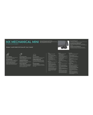 Teclado Logitech Master Series MX Mechanical Mini  Keyboard  backlit  wirel